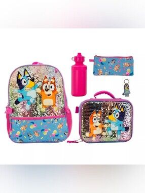 Bluey 5 Piece Backpack Set